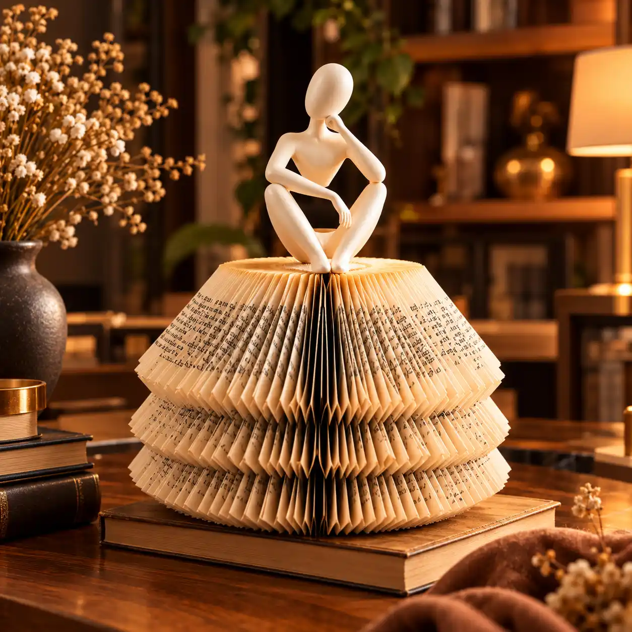 Exemplo de escultura geométrica em livro
